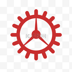 科技元素免费下载图片_漂亮的圆形红色齿轮