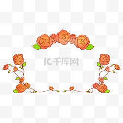 玫瑰花框图片_ 玫瑰花边框
