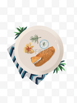 西餐鱼美食图片_ 鱼排薯条 