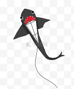 黑色鲨鱼风筝
