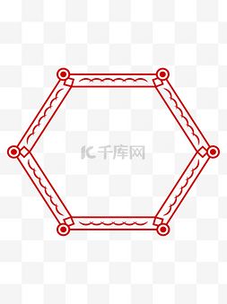 古边框圆形图片_六边形边框