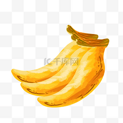 油画水果香蕉