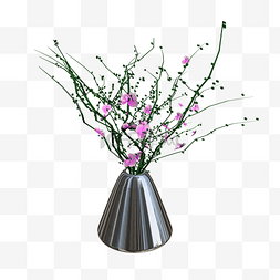 现代小花装饰花瓶