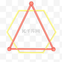 创意五边形三角形设计
