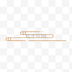 新年元宵金色线条古典祥云纹路平面设计背景装饰图案元宵