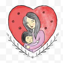 母亲节快乐主题图片_手绘卡通母亲节快乐矢量素材