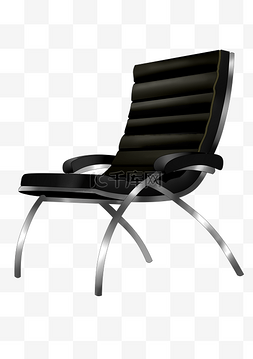 黑色的椅子图片_精美的家具椅子插画