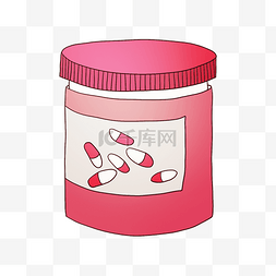 保健品的药物插画