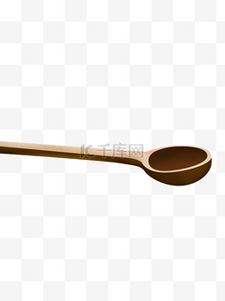 汤勺设计图片_手绘木勺餐具设计可商用元素