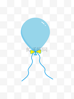 情人节浪漫蓝色图片_蓝色气球商用元素