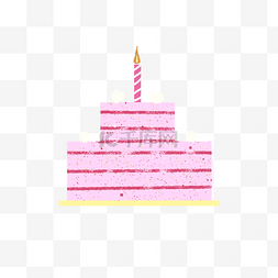 生日蛋糕粉色梦幻