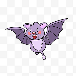 动物卡通蝙蝠图片_卡通可爱蝙蝠png透明底