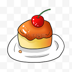樱桃蛋糕甜点