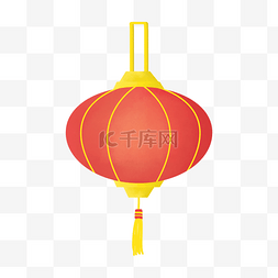 中式婚礼灯笼图片_红色大灯笼矢量卡通风格
