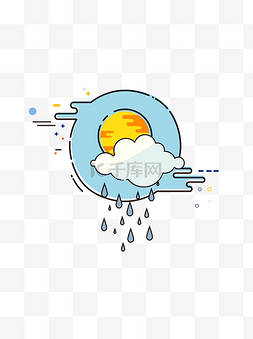 矢量MBE晴雨天气