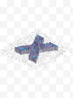 数字2设计图片_2.5D科技化X英文数字设计元素