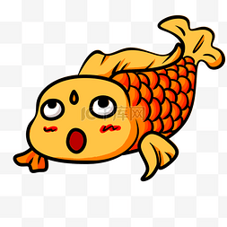 黄色动物鲤鱼