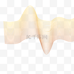 动感线条声波矢量素材