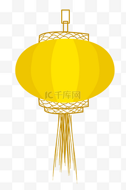 中式黄色灯笼