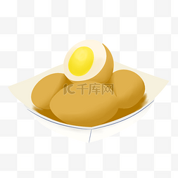 卤蛋图片图片_养生卤蛋鸡蛋插画