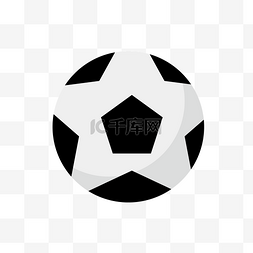 圆形足球图片_黑白相间的足球设计