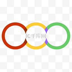彩色数据标签图片_商务矢量圆环标签