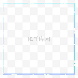 科技矩形边框图片_蓝色边框科技标题