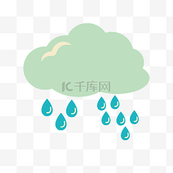 下暴雨图片_天蓝色云朵