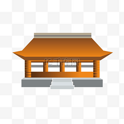 黑色的房屋建筑插画