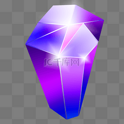 蓝钻石图片_ 蓝紫色宝石钻石