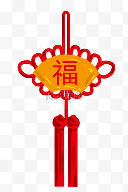 中国风红色中国结图片_福字挂饰中国结