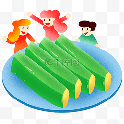 绿色蔬菜秋葵图片_立春美味蔬菜插画