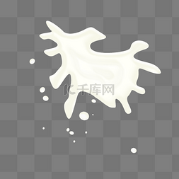 创意喷溅的牛奶图片_喷溅的牛奶装饰插画