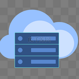线性云朵图标图片_云服务器设计图标