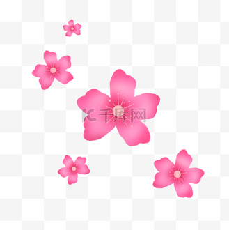 免抠元素桃花橘粉色可爱花朵写实元素装饰图案个人vip和企业vip免费