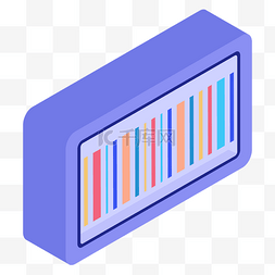 创意2.5d立体条形码图案设计