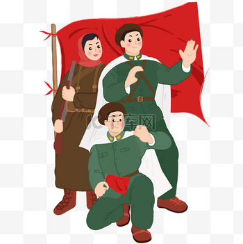 创意插画国庆节素材