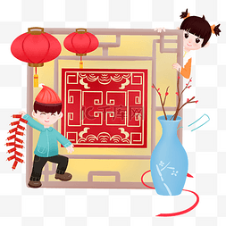 小年财神图片_新年鞭炮节日