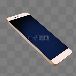 智能手机边框模型图片_金色手机模型