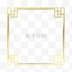 金色文字框图片_金色边框