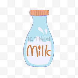 手绘牛奶巧克力奶茶插画
