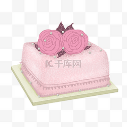 38女神节蛋糕图片_玫瑰花蛋糕