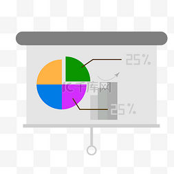 矢量白板图片_数据统计分析汇报