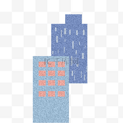 两座高高的楼房免抠图
