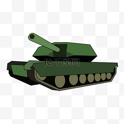 卡通坦克插画图片_卡通军事坦克插画