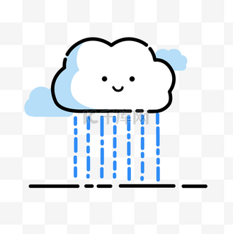 手云朵笑脸图片素材_云朵下雨笑脸