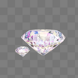 钻石4c图片_C4D立体水晶闪亮大钻石