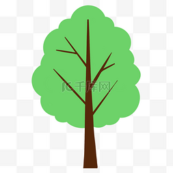 一颗绿色小树图