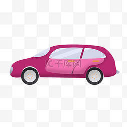粉色小汽车图片_粉色的小汽车