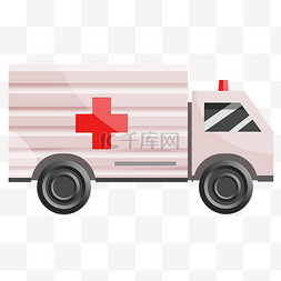 粉色的小汽车图片_公共医疗服务救护车